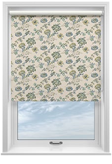 Land & Shore Orchard (Blackout), Green - Twist&Fit Roller Blind